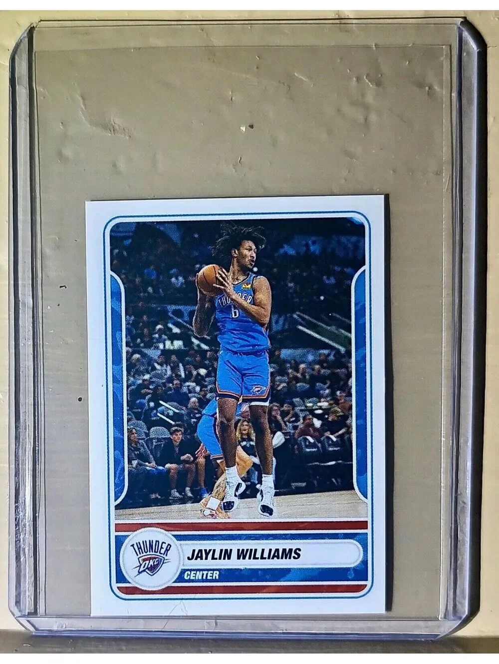 2023-24 Jaylin Williams Panini NBA Basketball #423 Sticker Oklahoma City Thunder